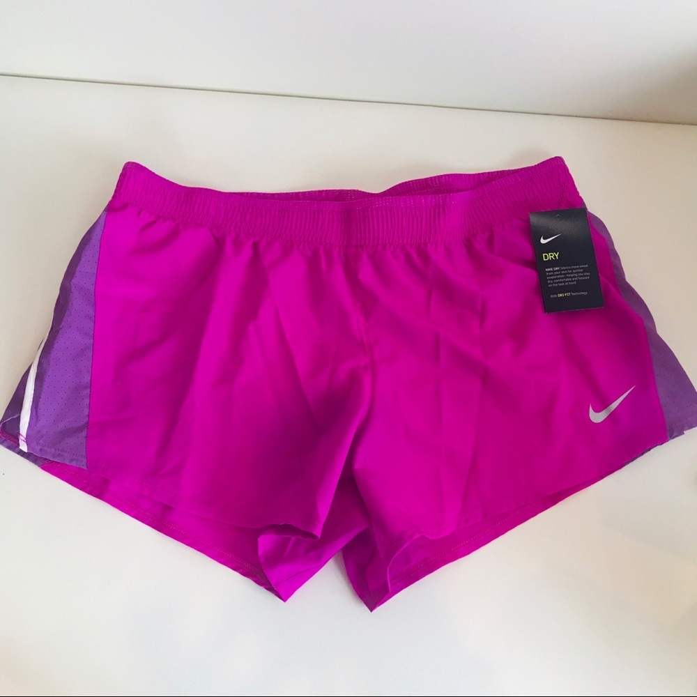 2/$14 Nike Dry Pink Purple Runniing Short 3.5” inseam - Picture 3 of 3